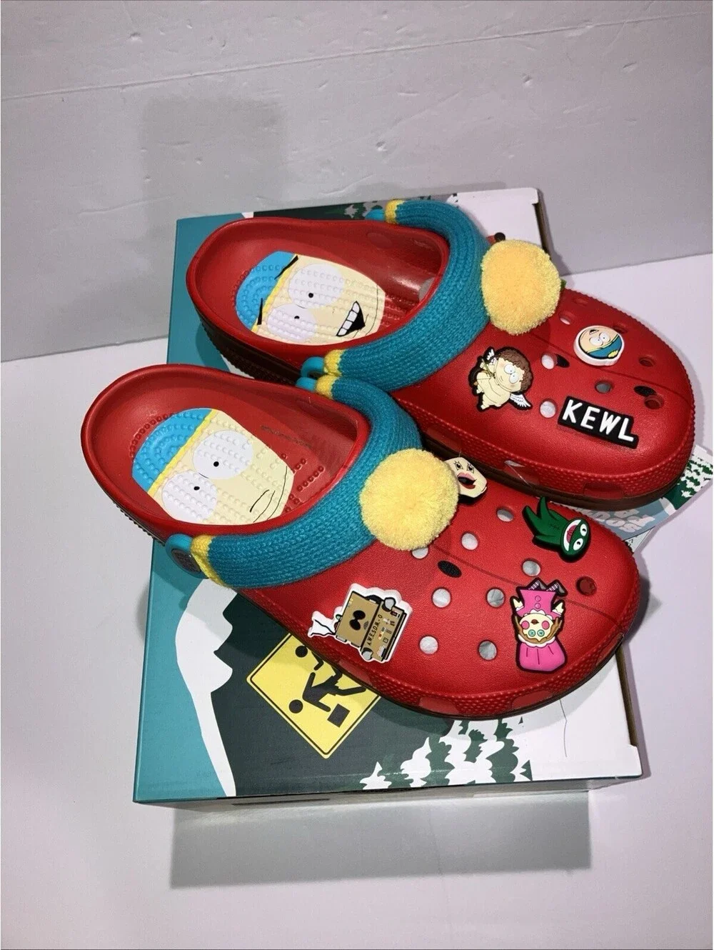 Crocs x South Park Cartman Classic Lined Slip-On Clogs Mens Size 8 Women 10 NEW
